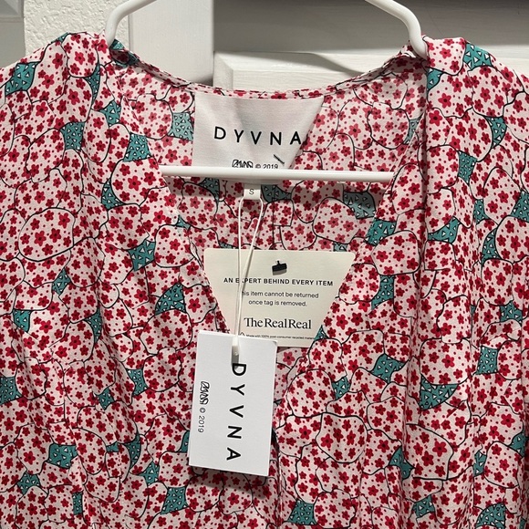 NWT DYVNA Midi Floral Silk Blend A-Line Maxi Dress SMALL - Picture 2 of 4